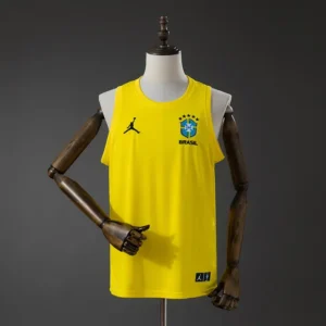 Brasil Amarillo Entrenamiento 2026 (Sin Mangas) - Versión Fan