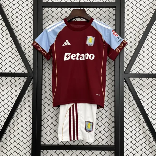 Aston Villa Local 2025-26 - Versión Niño