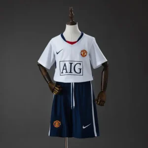 Manchester United Blanco Visitante 2008-09 - Versión Niño