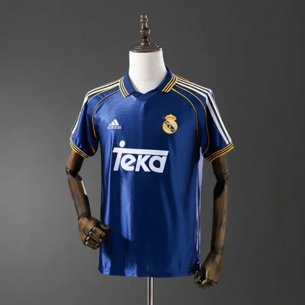 Real Madrid Azul Marino Visitante 1998-00 - Versión Retro