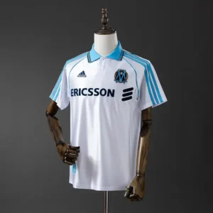 Olympique Marseille Blanco Local 1990 - Versión Retro